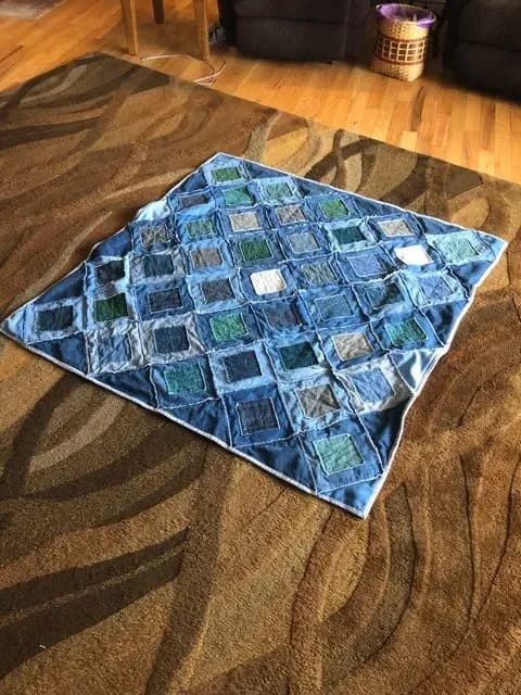Blue Jean Rag Quilt