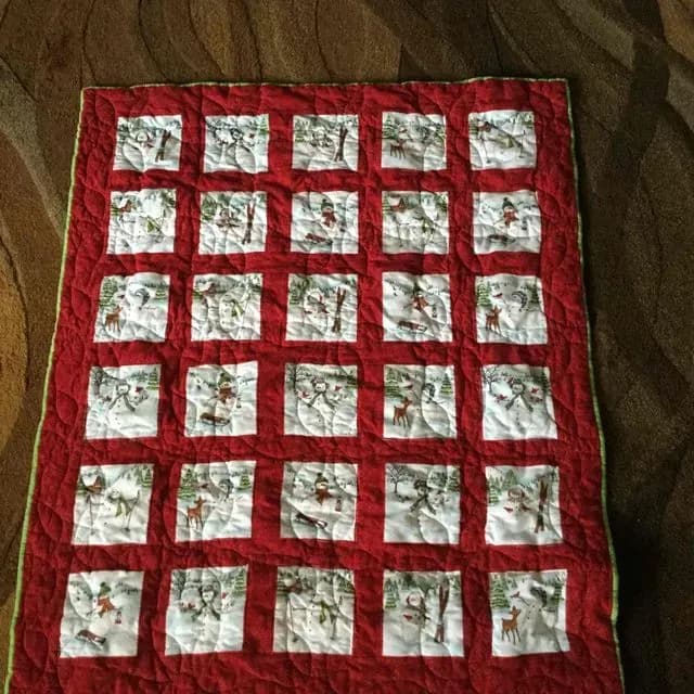 Snowman Quilt For Judy