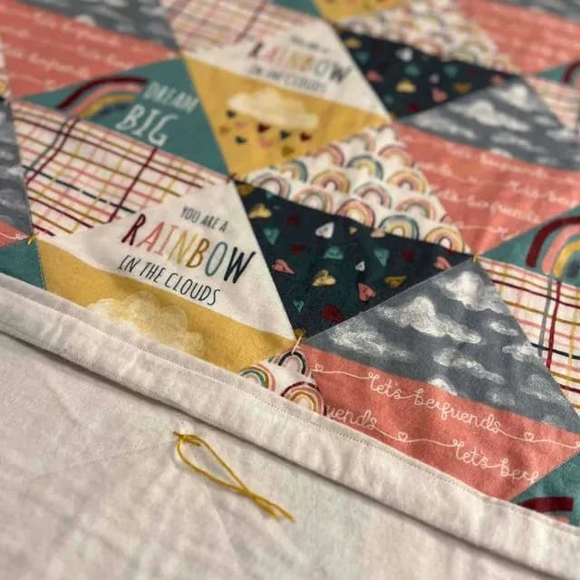 Rainbow Cheater Quilt