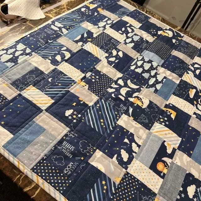Blue Baby Blanket & Matching Lovey