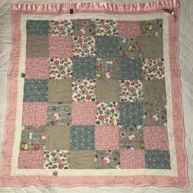 Baby Blanket Wavy Border