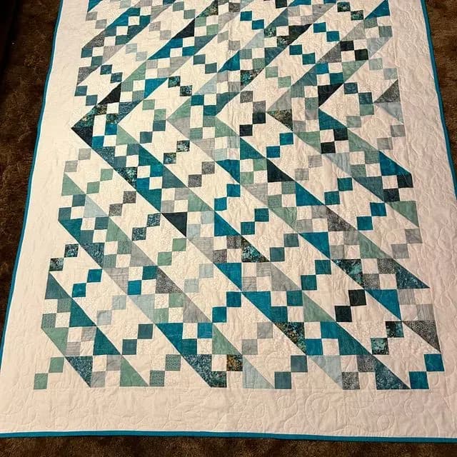 Aqua Wedding Quilt For Shaelyn And Jason
