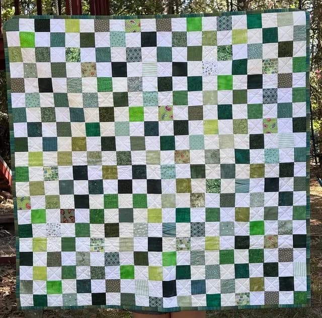Green Checkerboard