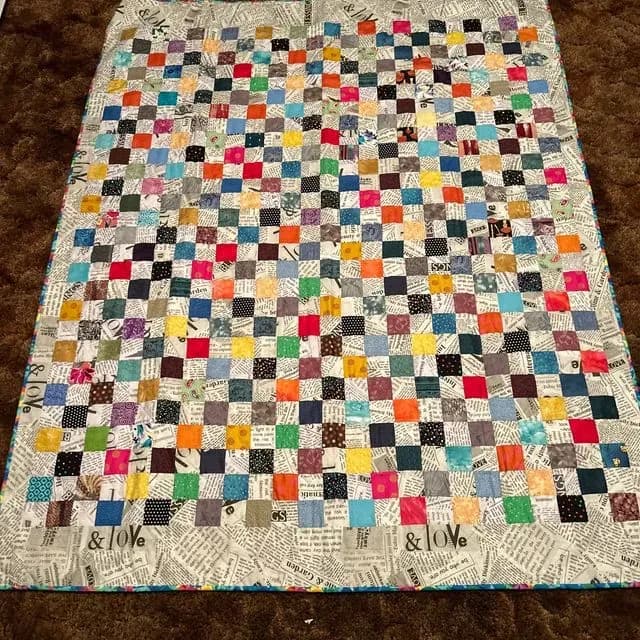 Checkerboard/Postage stamp Quilt