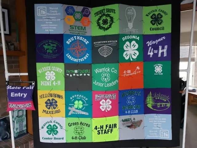 Warrick County 4-H T-shirt Quilt