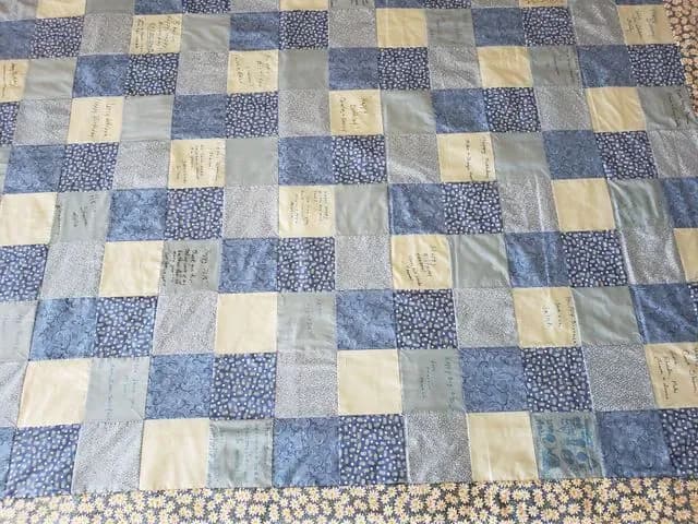 70th Birthday Wishes Quilt