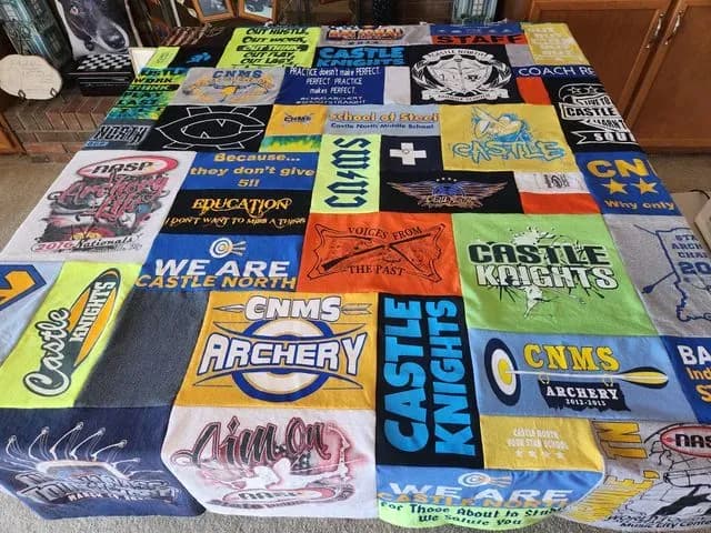T-shirt Blanket Mosaic Style