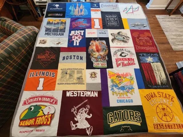 T-shirt Blanket Mosaic Style