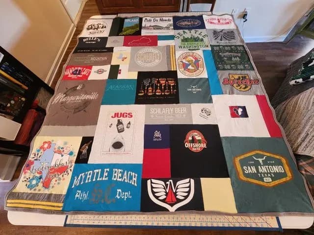 T-shirt Blanket Mosaic Style