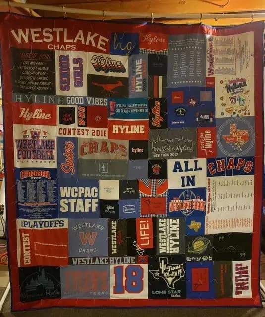 T-shirt Quilt Mosaic Style