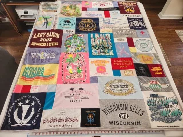 T-shirt Blanket Mosaic Style