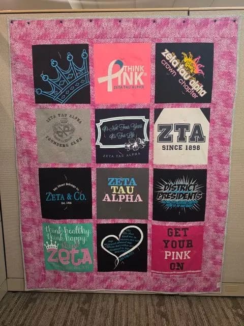 T-shirt Quilt With Sashing