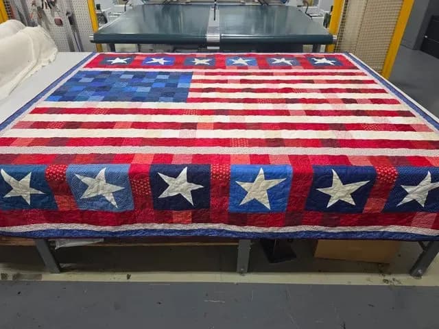 Abstract American Flag With Crazy Stars