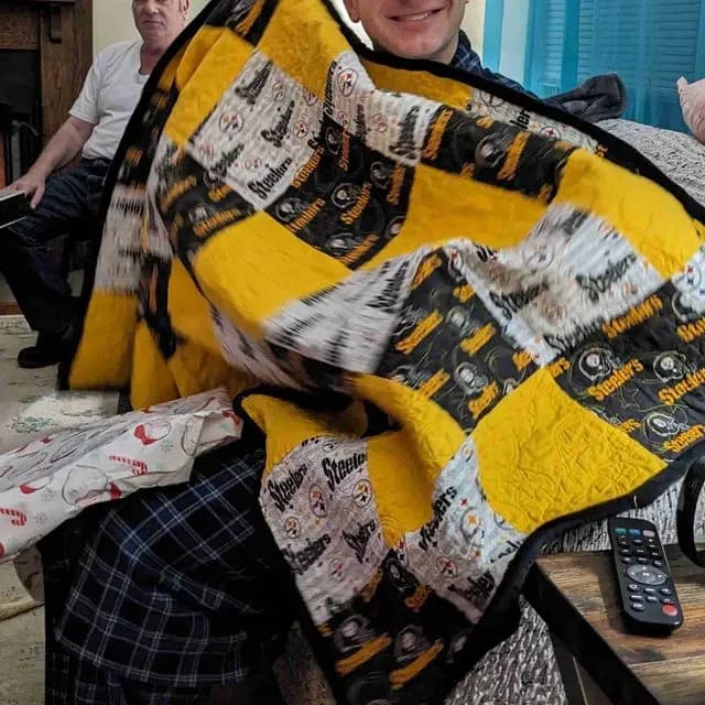 Husband's Steelers Quilt