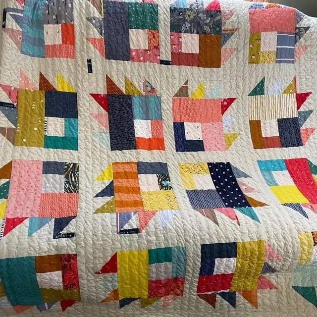 Bear Paw Scrappy Quilt