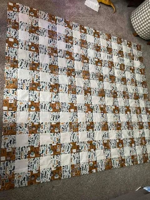 Gingham Christmas Quilt