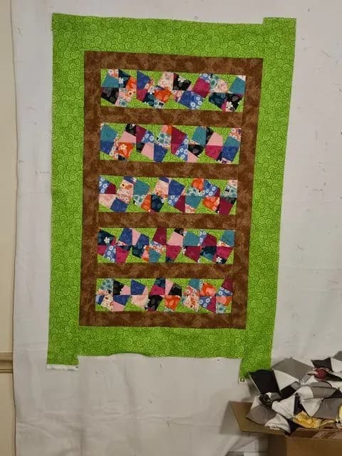 Wiggle Worm Baby Quilt