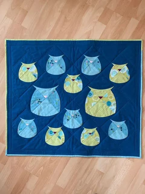Mod Owls Baby Quilt