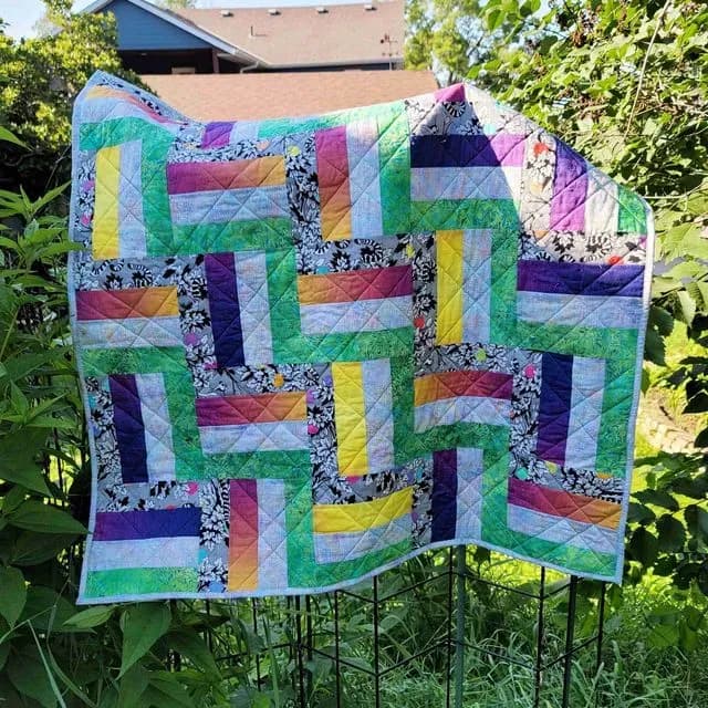 Hide And Seek Lemurs Baby Quilt