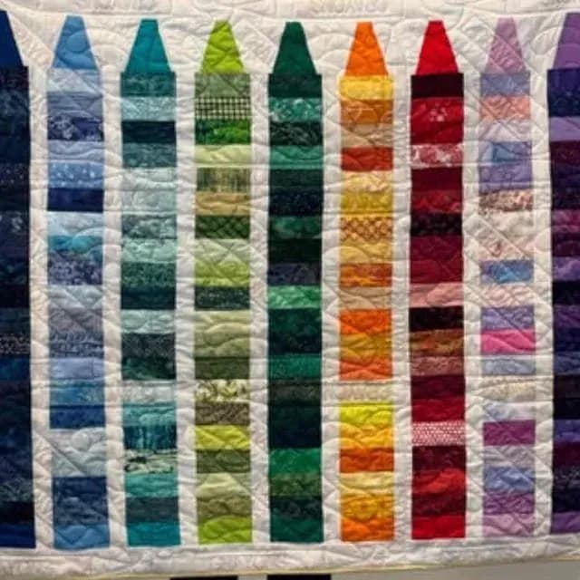 Crayon Quilt For Neighbor