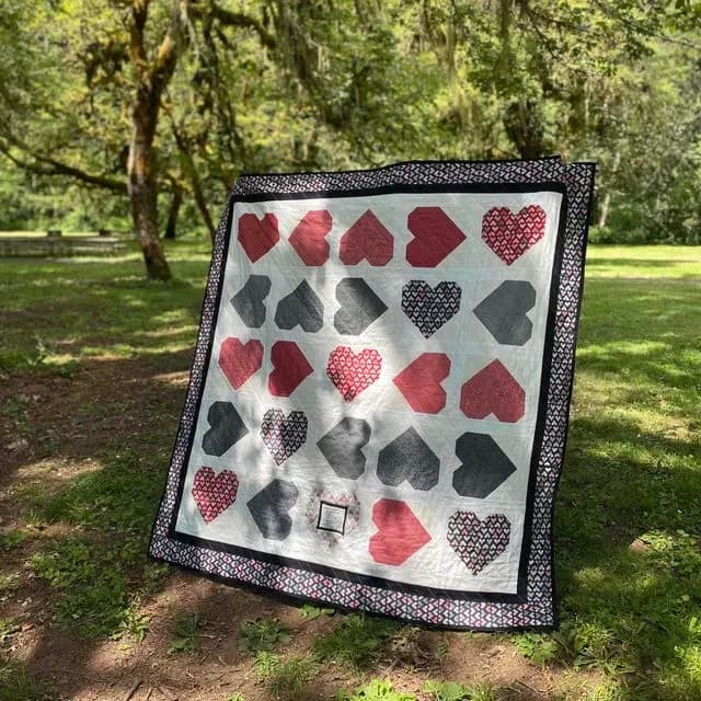 Mom’s Heart Retirement Quilt