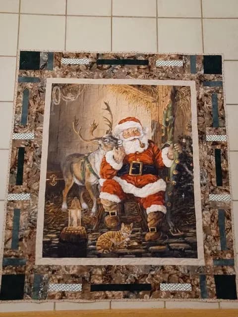 Santa With Reindeer