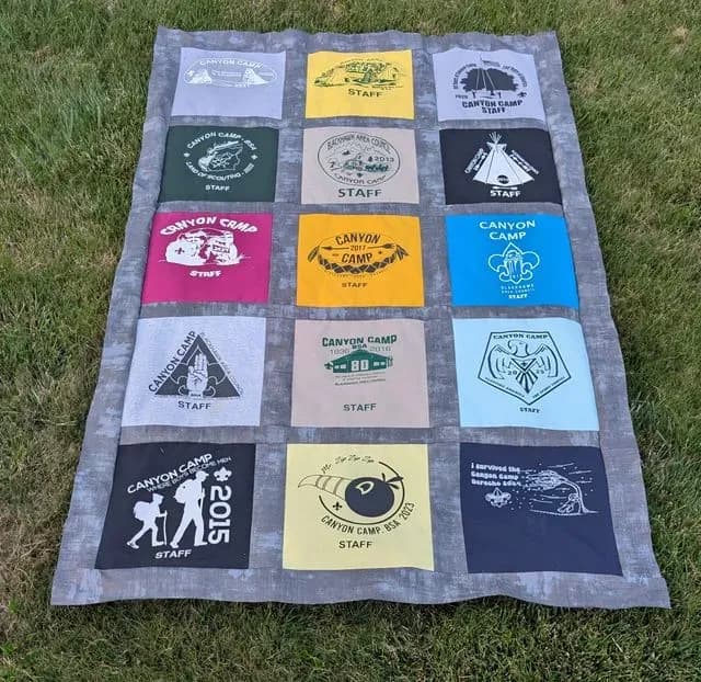 Canyon Camp Staff T-shirt Quilt