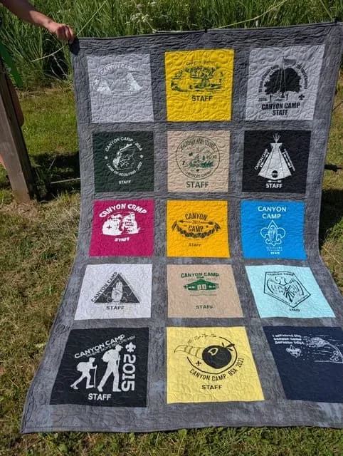 Canyon Camp Staff T-shirt Quilt