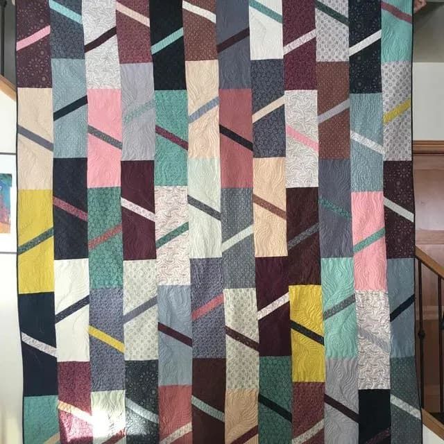 Fat Quarter Quilt With Feathers (Carrie’s Quilt)
