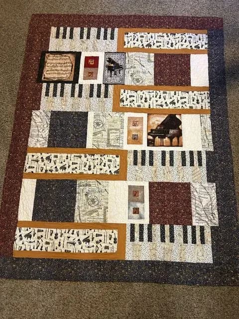Cindy’s Piano Quilt