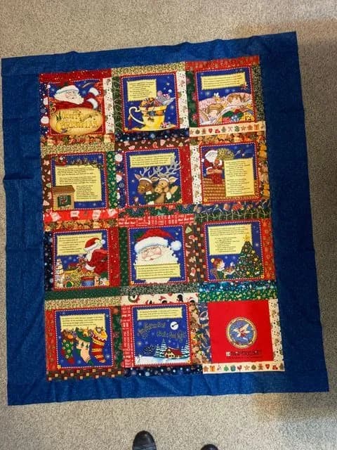 Christmas Book Quilt