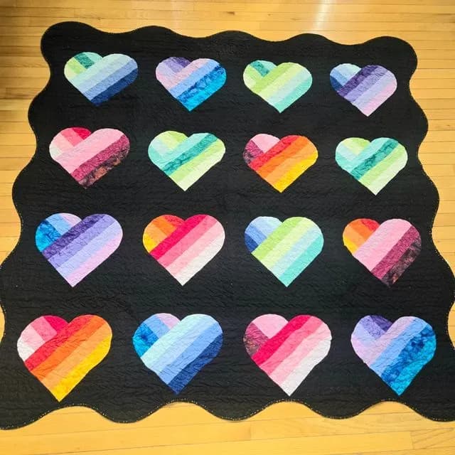 Meant To Be Hearts Quilt Along