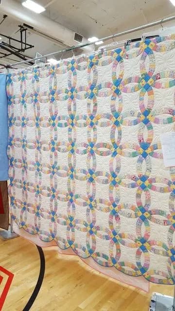 Double Wedding Ring Quilt Made From John Flynn Class