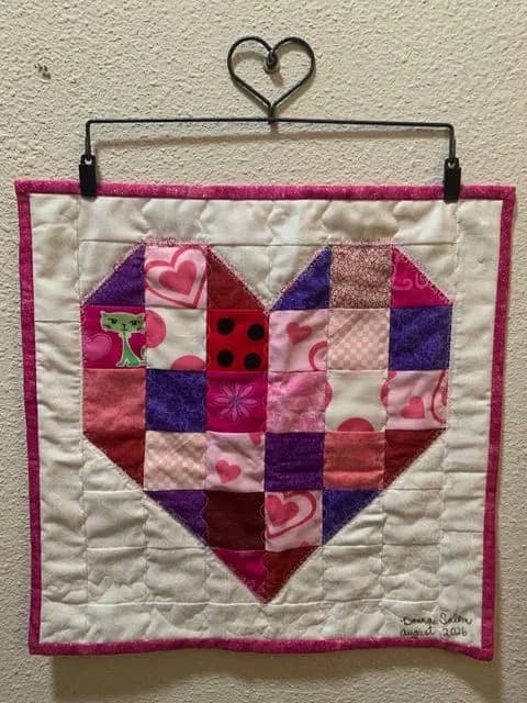 Patchwork Heart Wall hanging
