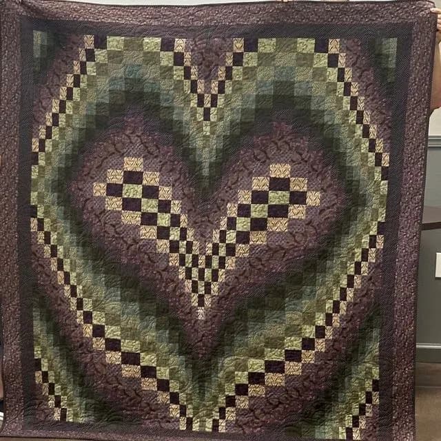 Bargello Hearts