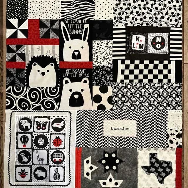 Black and White Contrast Quilt