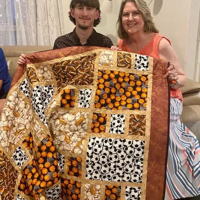 Connor’s Graduation Quilt