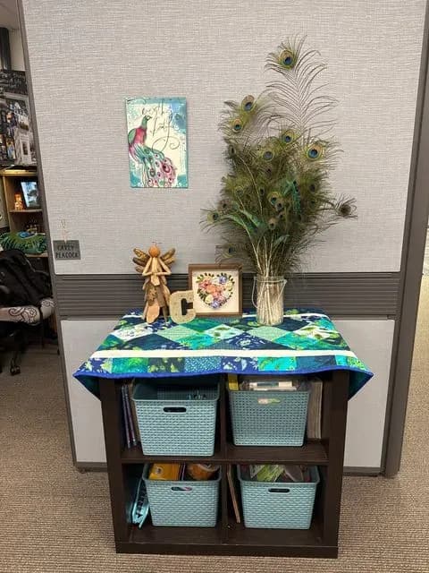 Peacock Table Runner